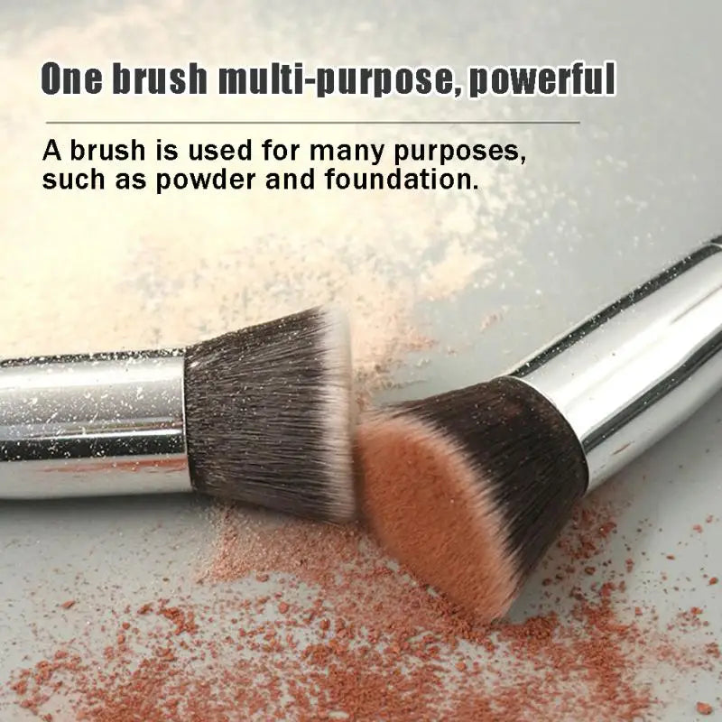 1~6PCS Face Cosmetic Kabuki Foundation Tool Powder Makeup Brush Flat Top Foundation Easy to Wear Powder Cosmetic Brushes Tool