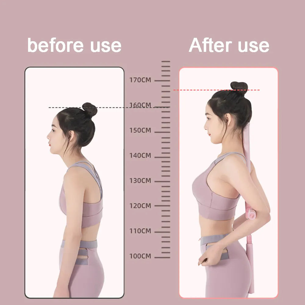 Yoga Posture Corrector Stick Hunchback Pilates Yoga Stick Standing Training Home Gym Accessories Fitness Exercise Equipment 2023