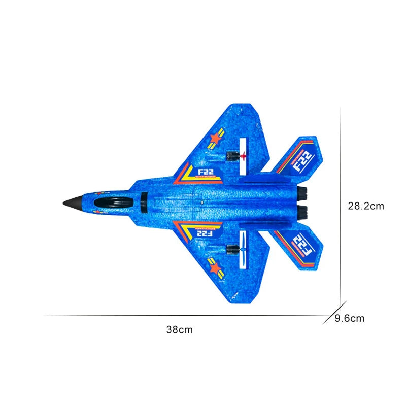 RC Plane F22 Fighter Remote Control Helicopter 2.4G Radio Control Airplane EPP Foam Waterproof Glider Aircraft Toys for Children