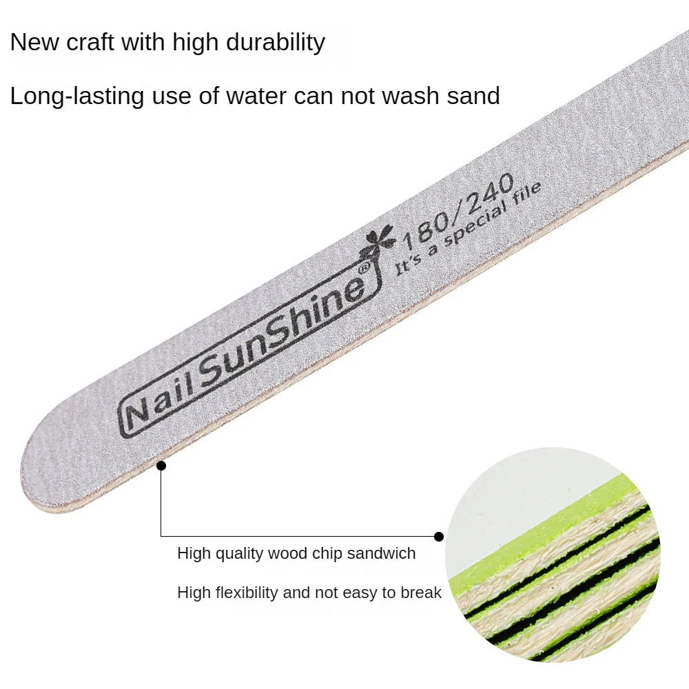 Manicure Strip Easy To Use Exquisite Nail Sandstrip Nail Enhancement Tools Nail Rubbing Strip Wear-resisting 5colors Nail Filing
