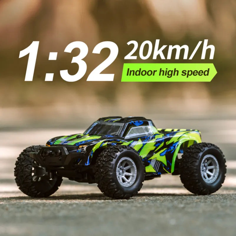 S801 S802 Rc Car 1/32 2.4g Mini High-speed Remote Control Car Kids Gift For Boys Built-in Dual Led Lights Car Shell Luminous Toy