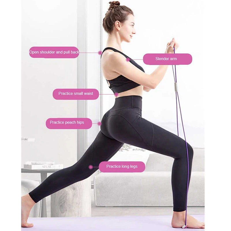 Resistance Bands Yoga Fitness Elastic Tube Rubber Belt Gym Equipment Workout Muscle Pull Rope Exercise Chest Expander