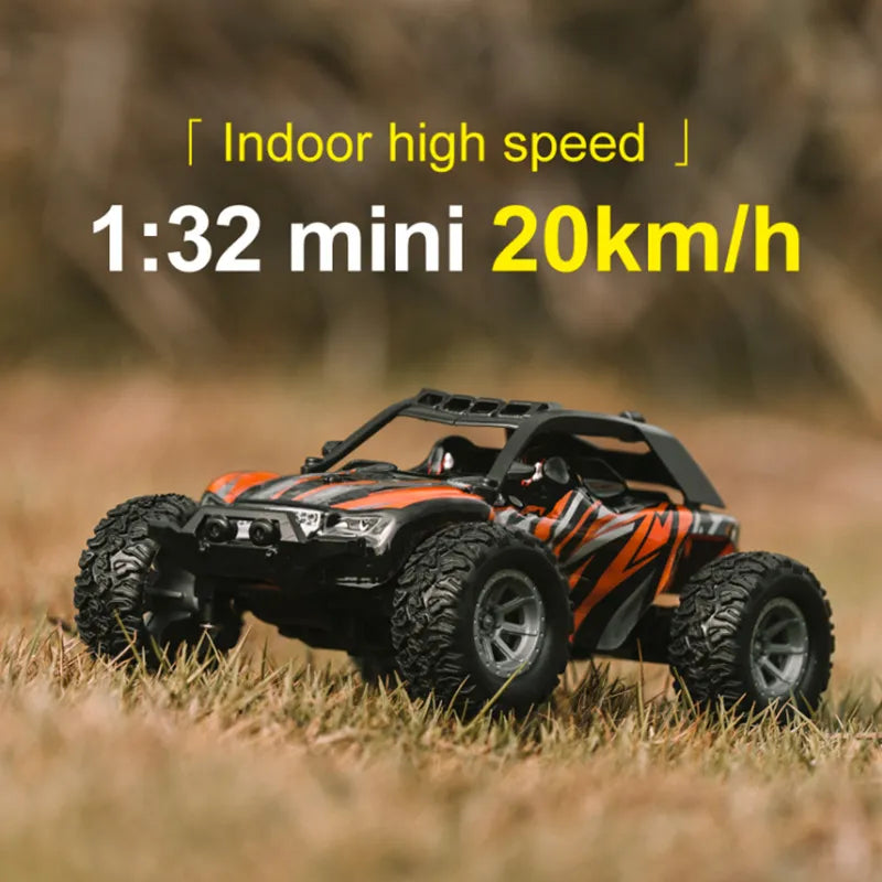 S801 S802 Rc Car 1/32 2.4g Mini High-speed Remote Control Car Kids Gift For Boys Built-in Dual Led Lights Car Shell Luminous Toy