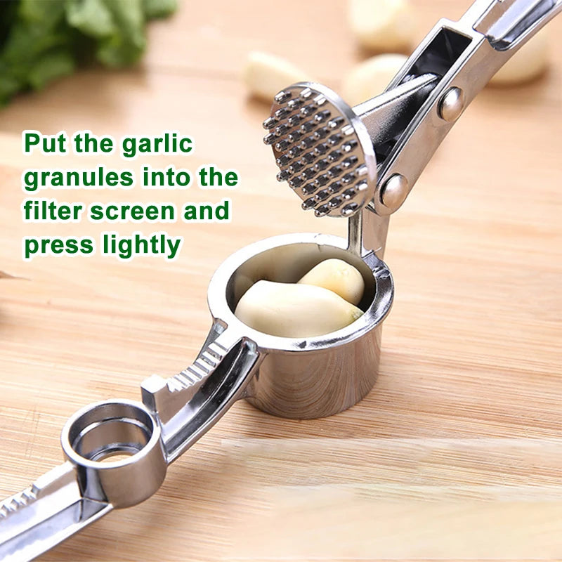 Imitating Stainless Steel Garlic Press Crusher Kitchen Cooking Vegetables Ginger Squeezer Masher Handheld Ginger Mincer Tools