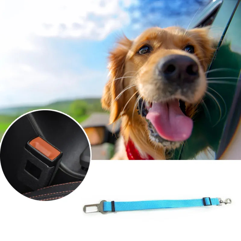 Adjustable Pet Dog Car Seat Belt Vehicle Dog Harness Car Dog Safety Leash for Small Medium Dogs Travel Clip Dogs Accessoires